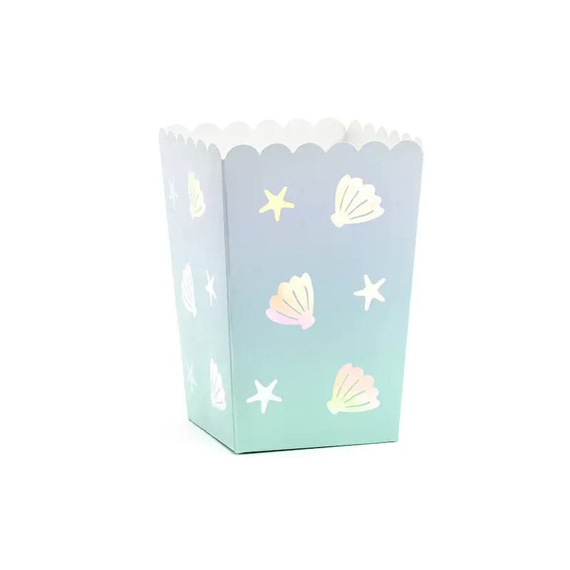 Popcorndosen Narwal Mix 7x7x12,5cm (6 Stk.)