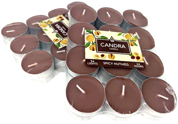 Duftteelicht Candra - SPICY NUTMEG (24 Stk.)
