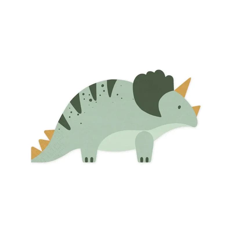 Servietten Dinosaurier 18cm x 10cm Pastell Mix (12 Stk.)