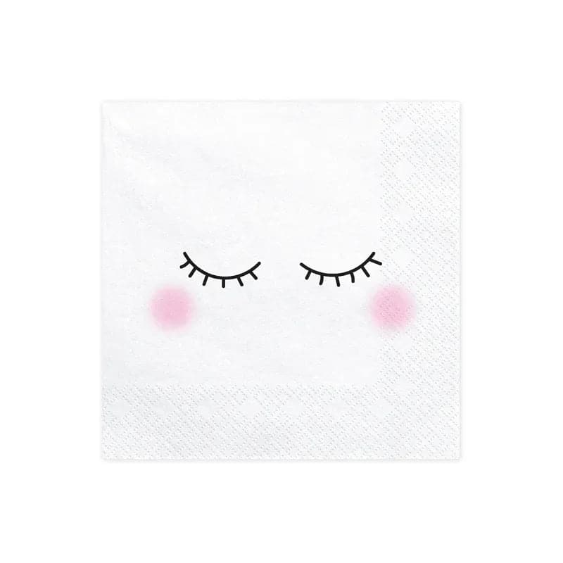 Servietten Einhorn 33cm x 33cm Pastell Mix (20 Stk.)