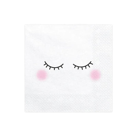 Servietten Einhorn 33cm x 33cm Pastell Mix (20 Stk.)