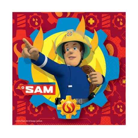 Servietten Fireman Sam 33cm x 33cm Metallic Mix (20 Stk.)