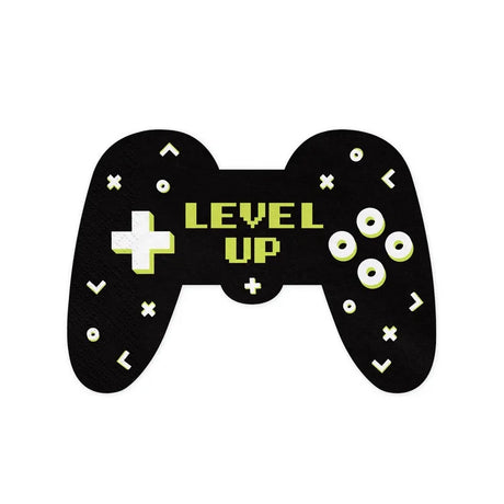 Servietten Game on - Gamepad 11cm x 16cm Pastell Mix (12