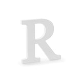Holzbuchstabe ’’R’’ 21.5cm x 20cm Pastell weiß (1 Stk.)