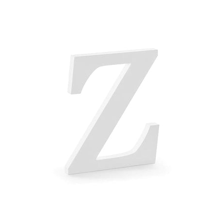 Holzbuchstabe ’’Z’’ 21.5cm x 20cm Pastell weiß (1 Stk.)