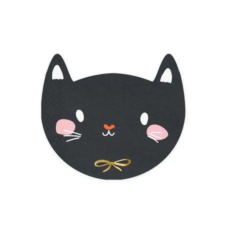 Servietten Katze 15cm x 13cm Pastell Mix (20 Stk.)