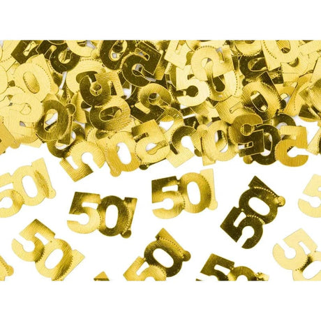 Konfetti ’’50!’’ 3cm Metallic gold (15g)