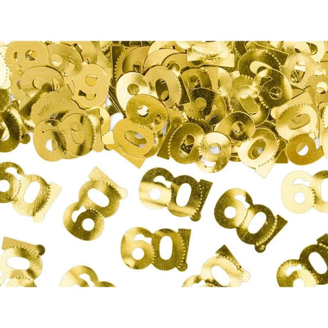 Konfetti ’’60!’’ 3cm Metallic gold (15g)