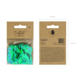 Konfetti Blätter 2cm Metallic grün (15g)