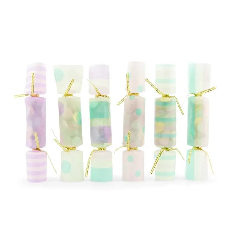 Konfetti Cracker 17cm x 3.5cm Pastell Mix (6Stk.)