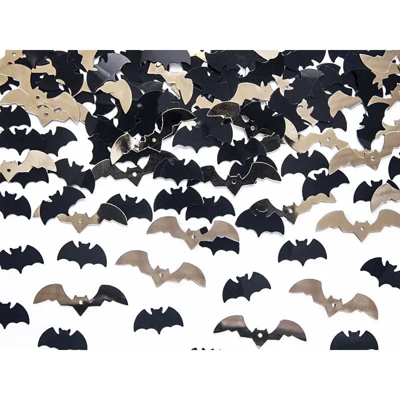 Konfetti Halloween Fledermaus 2.5cm Metallic schwarz (15g)