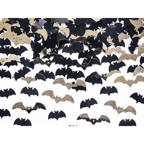 Konfetti Halloween Fledermaus 2.5cm Metallic schwarz (15g)