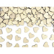 Konfetti Herzen 2cm x 2cm Holz braun (50 Stk.)