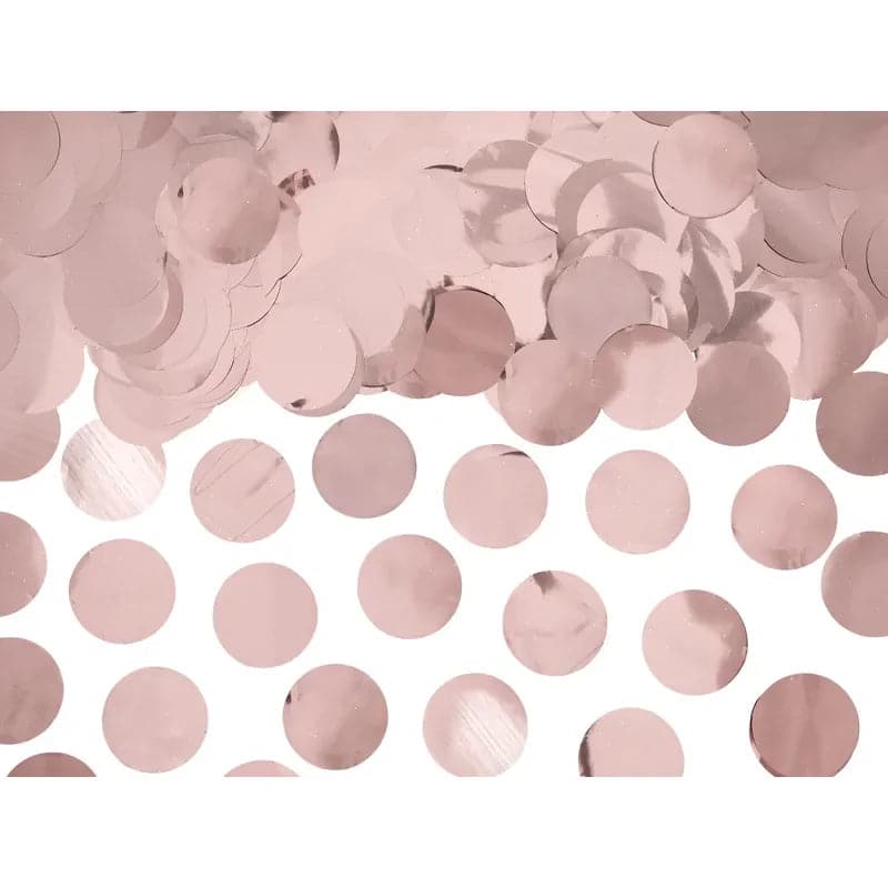 Konfetti Kreise 2.5cm Metallic roségold (15g)