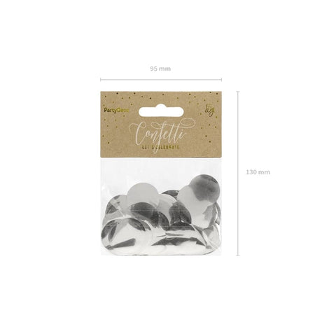 Konfetti Kreise 2.5cm Metallic silber (15g)