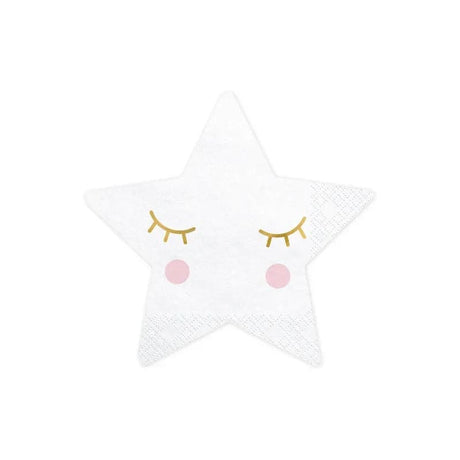 Servietten Little Star 16cm x 16cm Pastell Mix (20 Stk.)