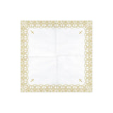 Servietten Ornament 33cm x weiss & gold (20 Stk.)