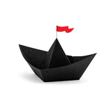 Papierboote Piraten 19cm x 10cm x 14cm Metallic schwarz