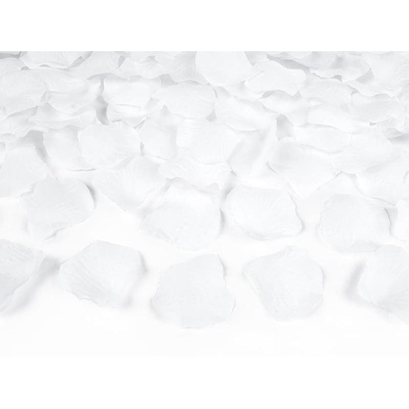 Rosenblätter 5cm Pastell weiss (100 Stk.)