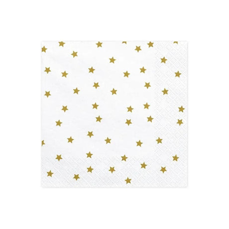 Servietten Sterne 33cm x 33cm Metallic Mix (20 Stk.)
