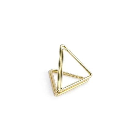 Tischkartenhalter Dreiecke 2.3cm Metallic gold (10 Stk.)