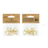 Tischkartenhalter Dreiecke 2.3cm Metallic gold (10 Stk.)