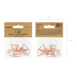 Tischkartenhalter Dreiecke 2.3cm Metallic roségold (10 Stk.)