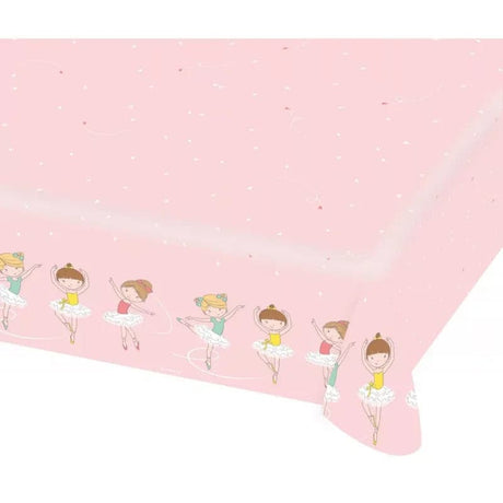 Tischtuch Little Dancer 175cm x 115cm Pastell rosa (1 Stk.)
