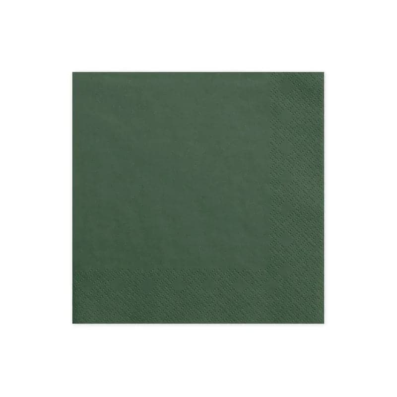 Servietten Uni 33cm x 33cm Blassgrün (20 Stk.)