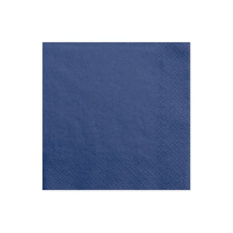 Servietten Uni 33cm x 33cm Marineblau (20 Stk.)
