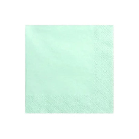 Servietten Uni 33cm x 33cm Mintblau (20 Stk.)