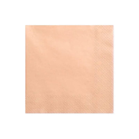Servietten Uni 33cm x 33cm Pastell pink (20 Stk.)