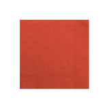 Servietten Uni 33cm x 33cm Pastell rot (20 Stk.)