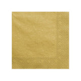 Servietten Uni 40cm x 40cm Metallic gold (20 Stk.)