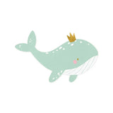 Servietten Walfisch 16cm x 10cm Pastell Blau (20 Stk.)