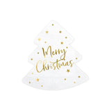 Servietten Weihnachtsbaum 16cm x 16.5cm Metallic Mix (20