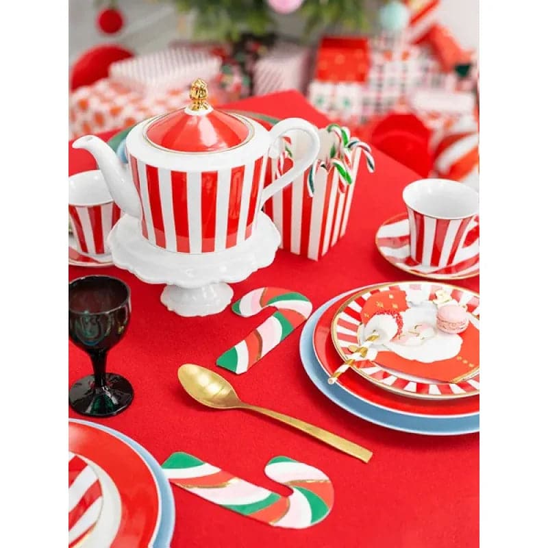 Servietten Zuckerstangen 8cm x 15cm Metallic Mix (20 Stk.)