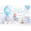 Set mit Partydekorationen - 1st Birthday silber