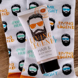 Hair und Body Wash Hipster 60ml Geschenkbox mit Socken