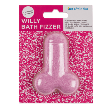 SPRUDELNDER BADE-WILLY 100G PENIS MIT ERDBEERDUFT PINK