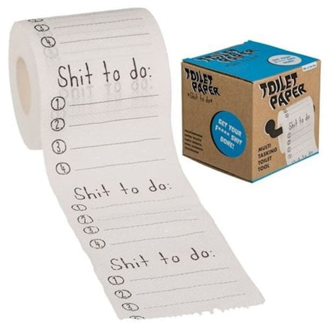 TOILETTENPAPIER SHIT TO DO 2-LAGIG 10X10CM CA. 30 METER