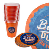 TRINKSPIEL SET BEER DUNK MIT BECHERN UNTERSETZER MATTE