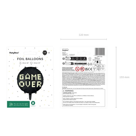 Ballone Game on - over 45cm Metallic Mix (1 Stk.)