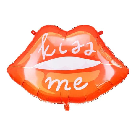 Ballone Lippen kiss me 86cm Metallic red (1 Stk.)