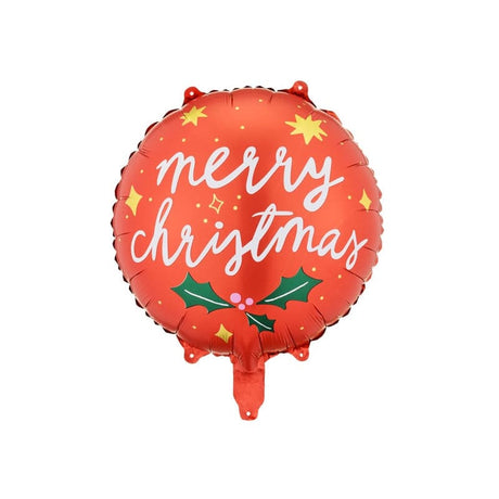 Ballone Merry Christmas 45cm Metallic rot (1 Stk.)