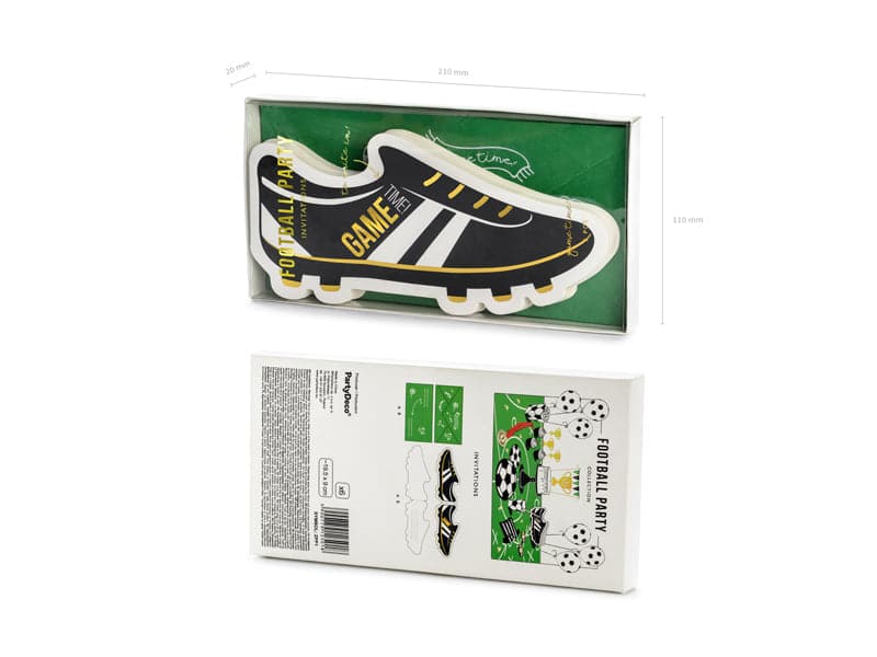 Fussball Einladungen - Schuh, Mix