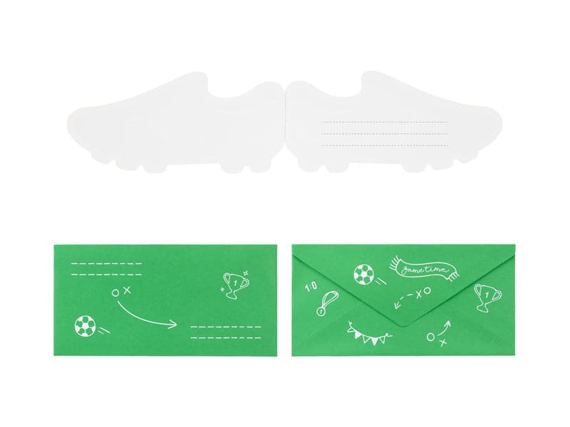 Fussball Einladungen - Schuh, Mix