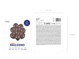 Ballone 27cm, Pastel Cocoa Brown (10 Stk.)