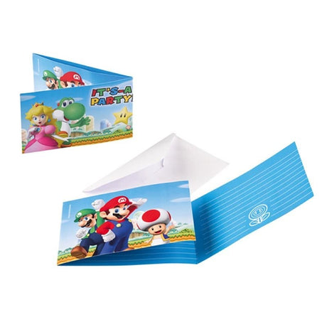 Super Mario Party Einladungkarten