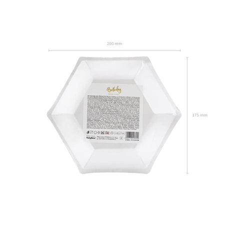 Teller 40th Birthday 20cm Metallic gold (6 Stk.)
